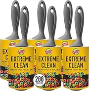 Scotch-Brite 50% Stickier Lint Roller, Works Great On Pet Hair, 6 Rollers, 48 Sheets per Roller, 288 Sheets Total