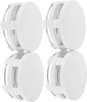 4pcs Car Hub Cap Car Wheel Hub Caps Hubcap Wheel Cover Universal Hubcaps Vehicle Rim Center Covers White Alloy