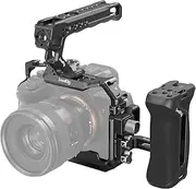 SmallRig A7 IV / A7S III Cage with Top Handle, Side Handgrip and HDMI Cable Clamp, Advanced Kit for Sony Alpha 7R V/Alpha 7 IV/Alpha 7 S III -3669