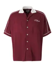 Chamonix Mont-Blanc bowling shirt S red