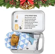Tiny Bear in Box - Tiny Pocket Bear in a Tin Box | Bear Animal Decorations Pocket Bear, Tiny Bear in Box,