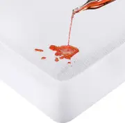 Waterproof Mattress Protector, Fitted Style with Stretchable Pockets