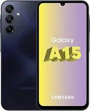 [Samsung] Galaxy A15 (SM-A155F/DSN), 128GB 4GB RAM, Dual SIM, Factory Unlocked GSM, International Version (Wall Charger Bundle) (Blue Black)