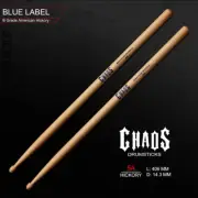 DRUM STICKS CHAOS 5A DRUMSTICKS – BLUE LABEL x1 PAIRS AMERICAN HICKORY