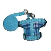 Blue Leashes lead pet soft harness small pet guinea rat Hamster Ferret leveret