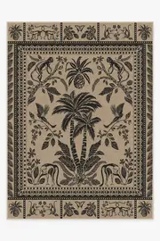 275' x 365' | Machine Washable Runner Rug | Kid & Pet Friendly | Indoor Rug | Iris Apfel Simian Charcoal Rug | Ruggable