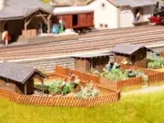 Noch 66804 HO/OO Gauge 3 Piece Garden Plot Laser Cut Kit