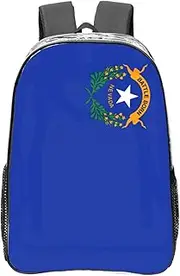 HJLUUFT Nevada State Flag print Clear Backpack for Stadium Events, Small Clear Backpack for Concert Festival Sports