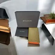 BVLGARI Card Holder Olive & Orange