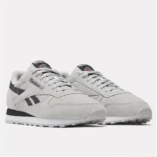 【REEBOK】休閒鞋 男鞋 運動鞋 麂皮 CLASSIC LEATHER 灰 100032775