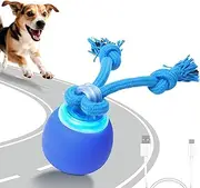BENTOPAL Interactive Dog Toys Touch Activated Bouncing & Jumping Dog Ball with Rope, Squeaky Doggie Toys to Keep Them Busy