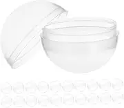 SHOWERORO 50pcs Shells Empty Balls Plastic Vending Machine Capsules Universal Toys Candy Containers for Claw Machines