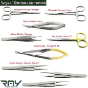 Microsurgical Kit Scissors Forceps Small Animal Surgery Veterinary Instruments