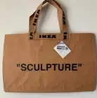 IKEA Virgil Abloh MARKERAD “SCULPTURE ” Tote Bag Large Size NEW