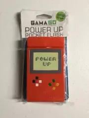 NEW!! GAMAGO Power Up Pocket Flask 4.5oz. BPA Free! Game Boy Shape Gamer