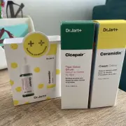 Dr. Jart+ Cicapair Tiger Grass Serum & Ceramidin Cream - .50 Oz Each -New in Box
