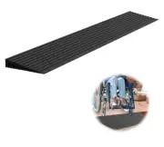 Nuvium Threshold Ramp Door Ramp 36” X 3” X 3/4" Rise Rubber Curb Ramp - NEW