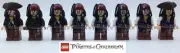 Lego Pirates Of the Caribbean - 8x Complete Lot Captain Jack Sparrow Minifigure