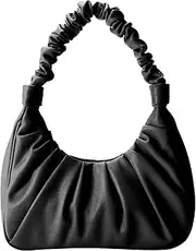 [BLAZDEVE] Cloud Shape Shoulder Bags, Small Crossbody Bag for Women, Elegant Clutch Purse, Pleated Underarm Bag Ladies Handbags Clutch Purse with Adjustable Strap