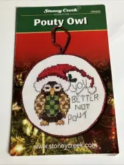 Stoney Creek ORN005 Pouty Owl Counted Cross Stitch Pattern Chart Leaflet 2013