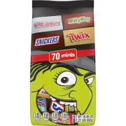 Mars, Snickers Twix Milky Way & 3 Musketeers Minis Candy Pack, 19.49 Oz 70 Minis