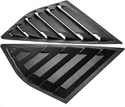 weizhun Mayitr 2pcs Matte Black Car Window Side Louvers Vent Louver Cover Scoop Fit for Ford Focus ST RS MK3 Hatchback
