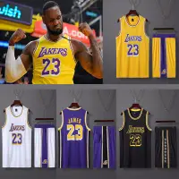 在飛比找蝦皮購物優惠-23 James NBA 籃球球衣套裝 NBA L.A 湖人