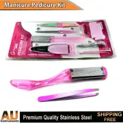 Manicure Pedicure Kit Tools Podiatry Nails Dressing Foot Rasp File & Tweezers