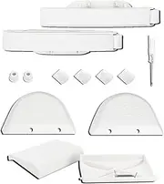 [Qagea] Pool Vacuum Cleaner Part Kit with AXV417WHP Pod Swing, AXV604WHP Front & Rear Bezels, AXV414P Pod Shoes, AXV434WHP Flaps Fit for Hayward, Navigator, Arneson, Pool Vac Ultra, Pool Vac Plus