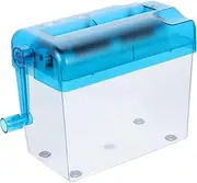jojofuny File Shredder Paper Shredder Hand Small Crank Mini Manual Shredder Household Cardboard Shredders Office Portable Shredder Machine Shredders for Home Use Document Compact Abs Blue
