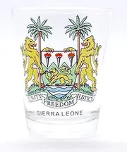 Sierra Leone Coat Of Arms Shot Glass