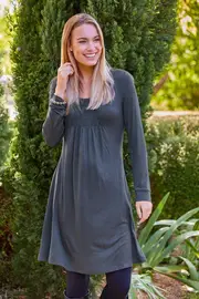 The Gathered Tunic Dress--BIRDK-144