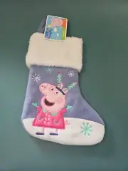 NWT Peppa Pig Winter Wonderland 9" Mini Christmas Stocking Ruz