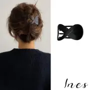 【INES】復古髮夾 8字髮夾/韓國設計法式復古8字造型髮夾 盤髮夾(4款任選)