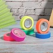 Tbest 6-Pack Fluorescent Cotton Cloth Tape, HighViscosity in The Dark Luminous Warning Decoration Tape, Night Safety Sticker
