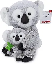 GUND Koala: Zozo & Baby Soft Plush Toy, Grey, 23 cm Size