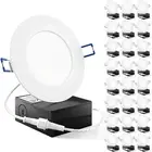 24 Pack 4 Inch Ultra Thin LED Recessed Ceiling Lights Slim, 5000K Daylight, Dimm