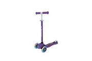 Globber Primo V2 Scooter with Lights and Griptape - Purple / Pastel Pink