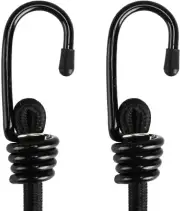 Lanlord Long Latex Black Heavy Duty Outdoor 80 Inch Bungee Cords with Hooks