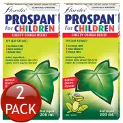 2 x Prospan For Children Chesty Cough Relief Syrup Non Drowse Oral Liquid 200mL