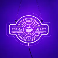 在飛比找蝦皮商城精選優惠-個性化咖啡吧霓虹燈可切換顏色壁燈,用於房間裝飾 3D 雕刻標