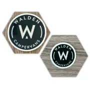 Authentic Walden Campervans Round Logo Stickers PICK & CHOOSE Sticker Decal
