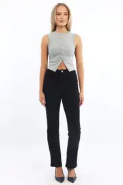 Black Straight Denim Jeans - Size 16XL, Women's Straight Jean