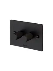 Buster + Punch V2 2 Gang Dimmer in Black