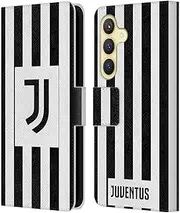 Head Case Designs Officially Licensed Juventus Football Club Home 2021/22 Match Kit Leather Book Wallet Case Cover Compatible with Samsung Galaxy S24 5G