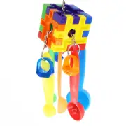 3546 Rainbow Spoons Bonka Bird Toys Colorful Pull Parrotlet Parrot Quaker Budgie