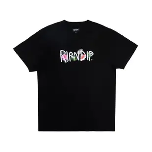 美國 RIPNDIP 中指貓 圓領短袖上衣 Maui Nerm 刺繡 Tee 圓領衫T恤(中指貓)