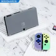 GeekShare Slim Protective Case for Nintendo Switch OLED Frosted HardShell Clear