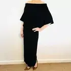 Country Road size M Black Off The Shoulder Ponte Maxi Dress Australian Label NWT