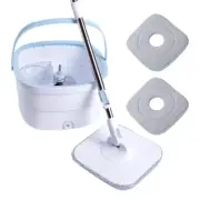 Spin Mop and Bucket System, with Dirty/Clean Water Separation System, Self-Wr...